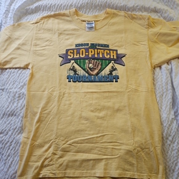 Edson Alberta Kinsmen Baseball Tourny T Shirt Vintage Gildan Large - Picture 1 of 6